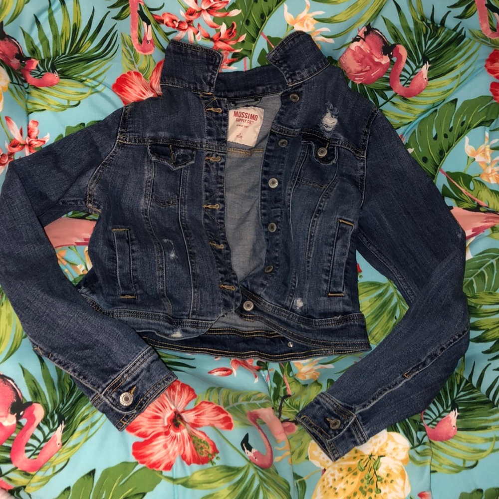 Distressed Jean Jacket Mossimo